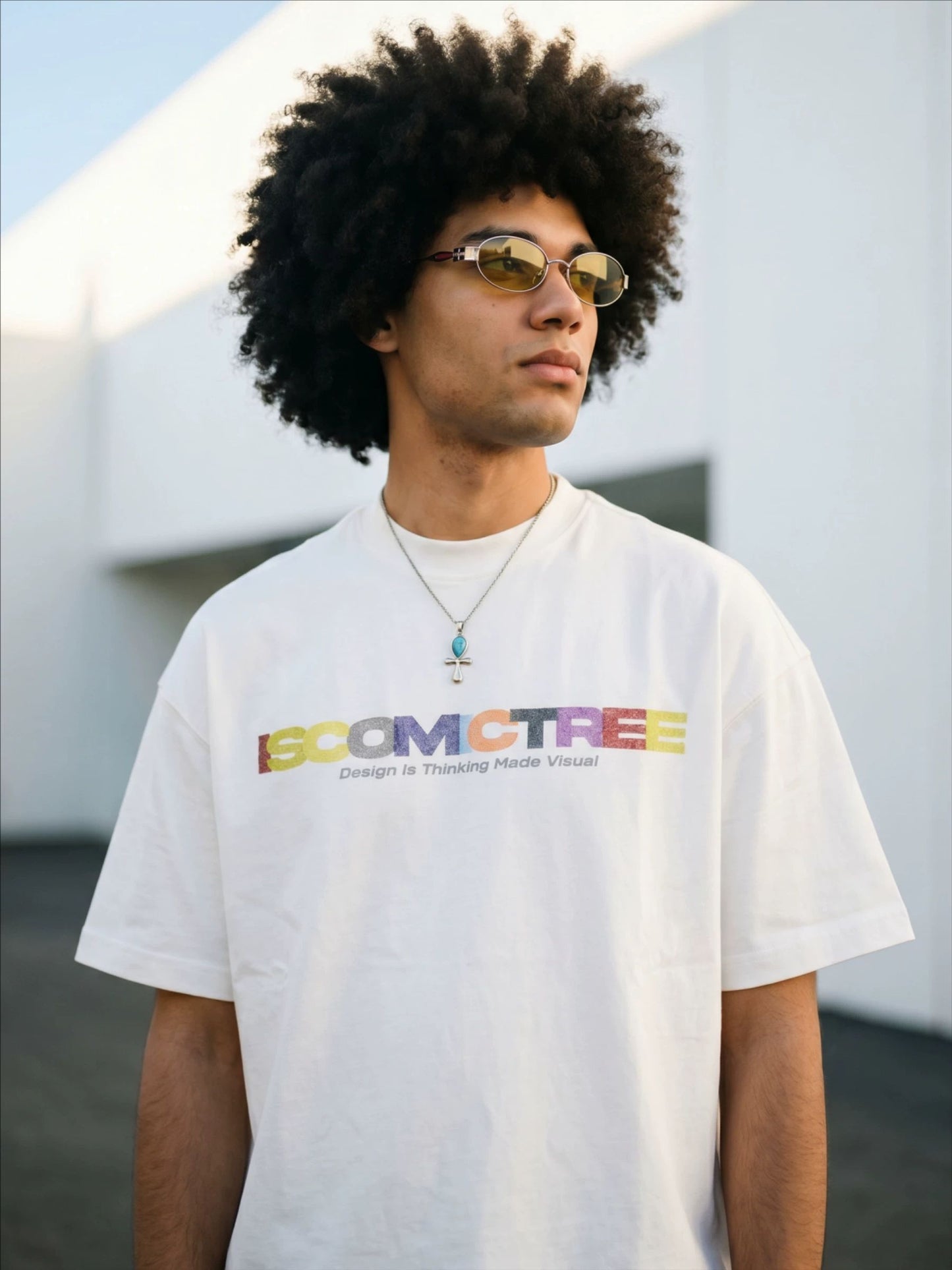 [STM] Ins style,colorful horizontal alternating-color letters boxy