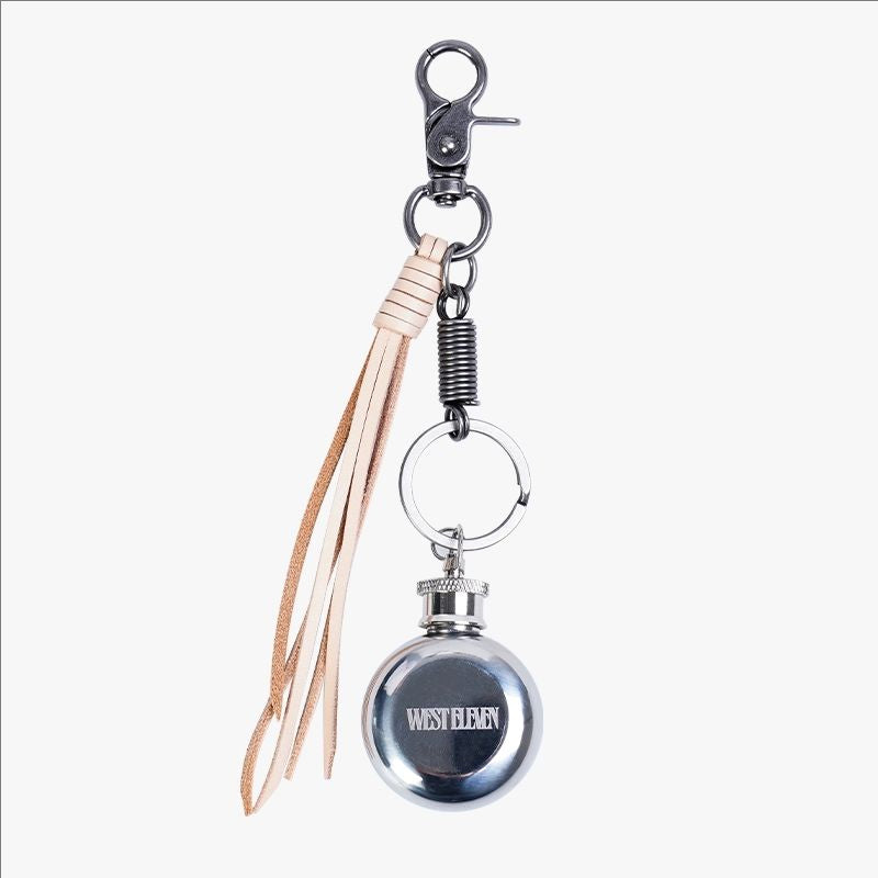 [STM] Wine jug & Leather rope keychain