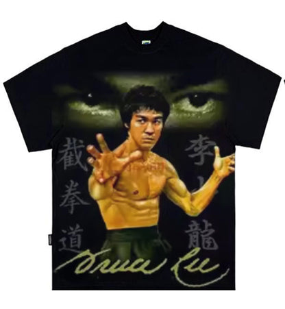 [STM] BruceLi 3D Printed Full-Body Patterned Short Sleeve T-Shirt