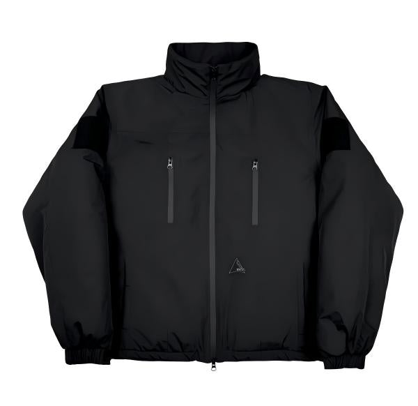 [STM] Black coat with Velcro fastening