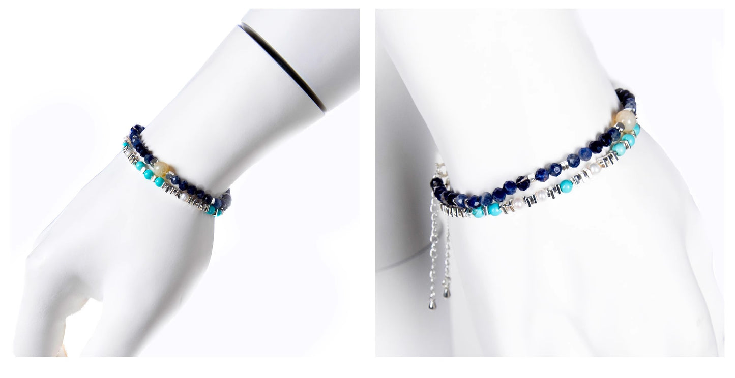 [STM] Blue Turquoise bracelet