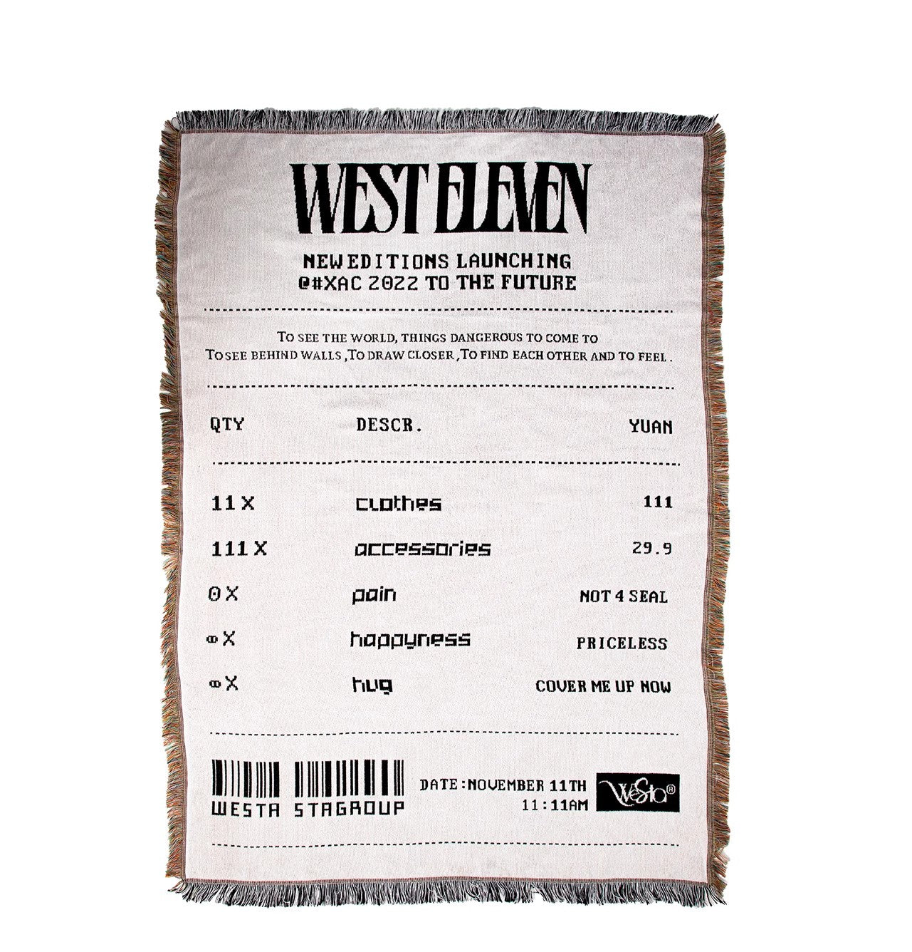 [STM] Shopping receipt blanket