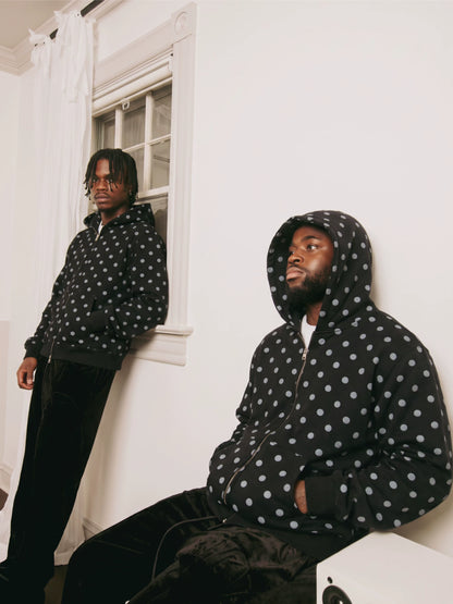 [STM] Dot-patterned hoodie