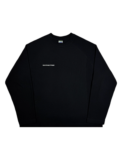 [STM] Solid-color waffle long-sleeved shirt