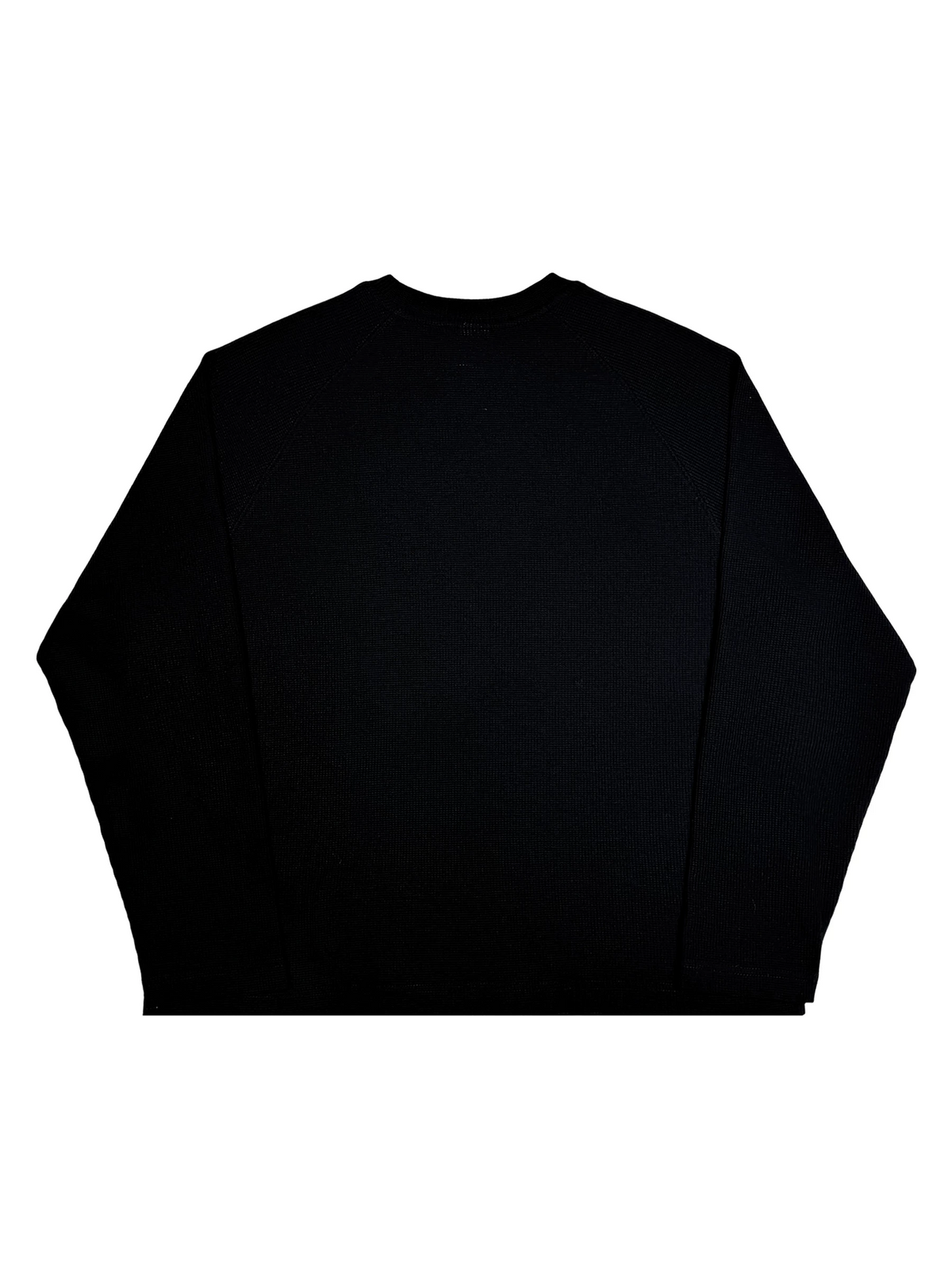 [STM] Solid-color waffle long-sleeved shirt