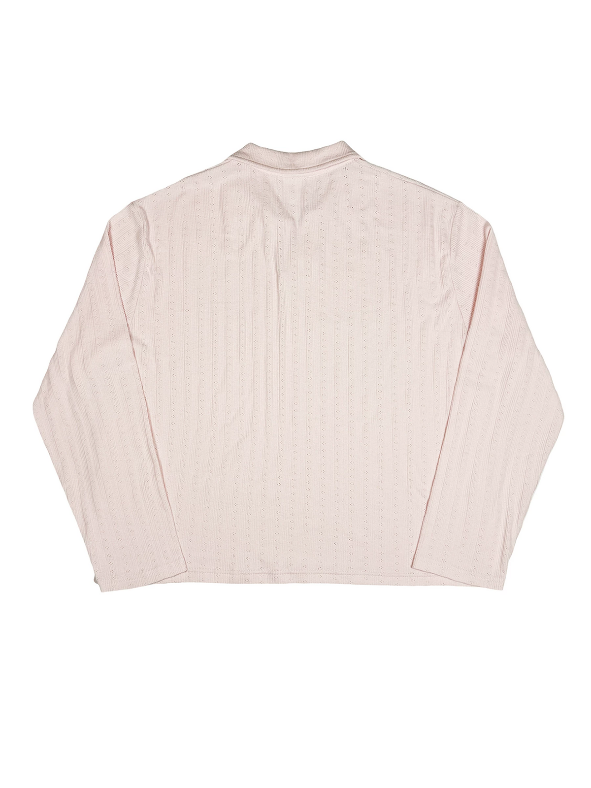 [STM] Navy knitted long-sleeved shirt