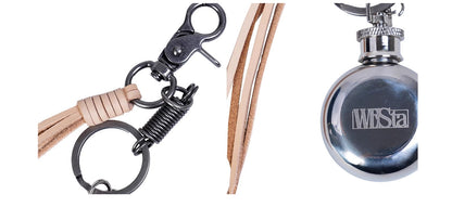 [STM] Wine jug & Leather rope keychain