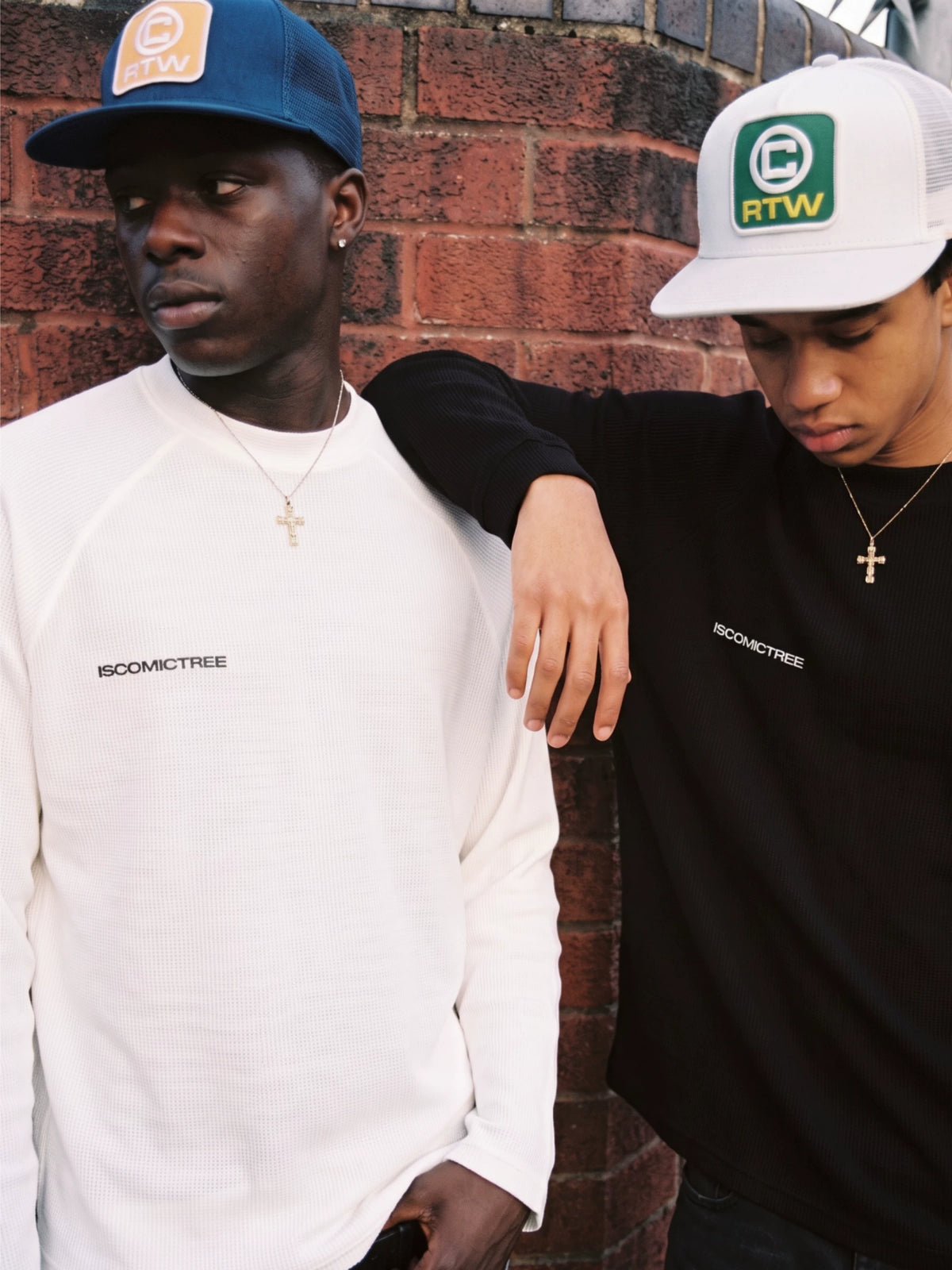 [STM] Solid-color waffle long-sleeved shirt