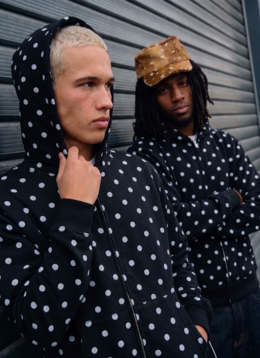 [STM] Dot-patterned hoodie