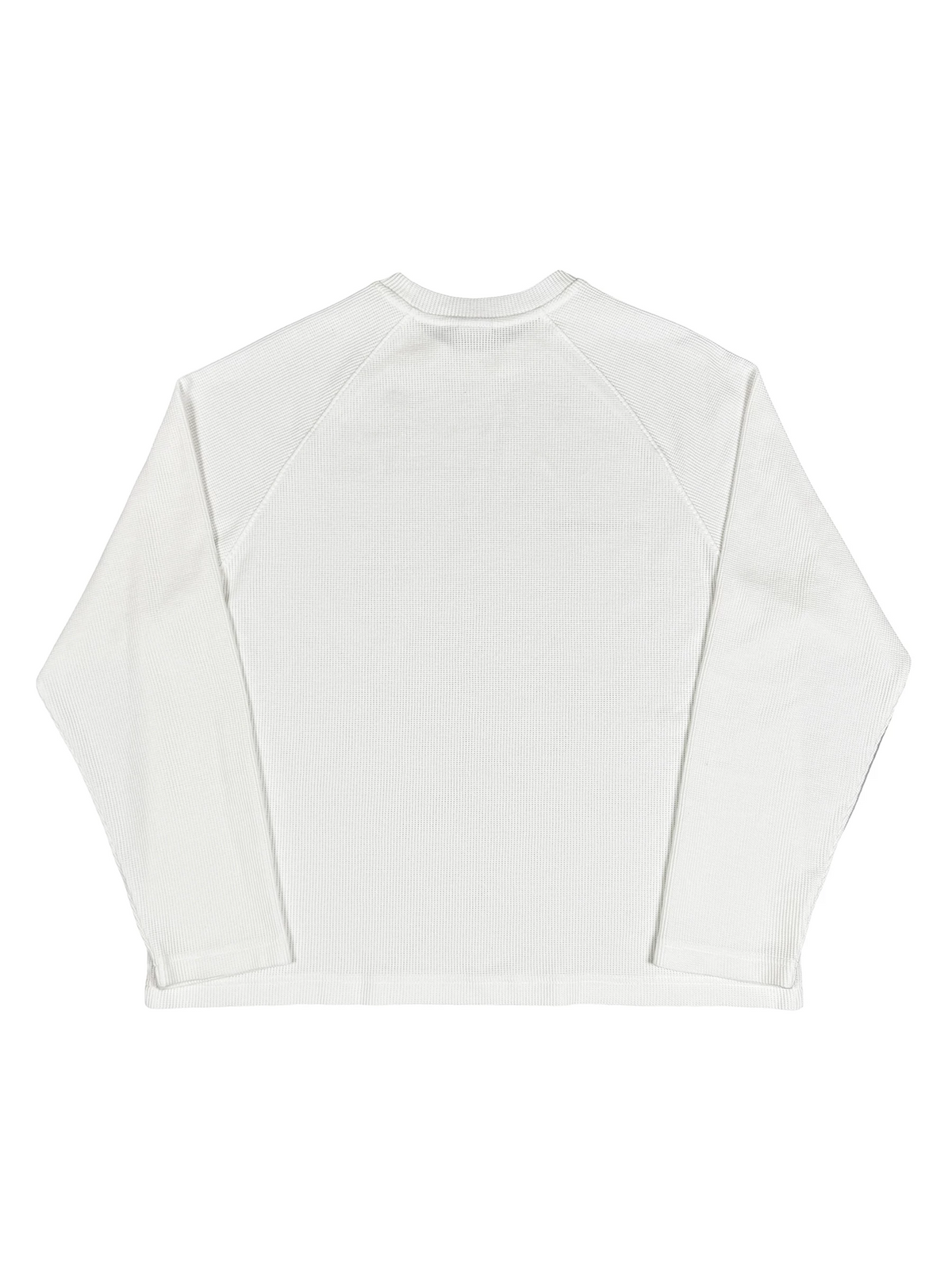 [STM] Solid-color waffle long-sleeved shirt