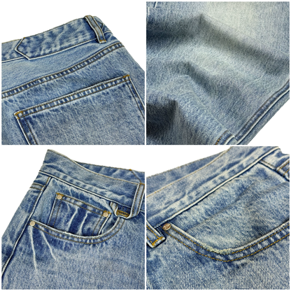 [STM] Blue straight-leg jeans