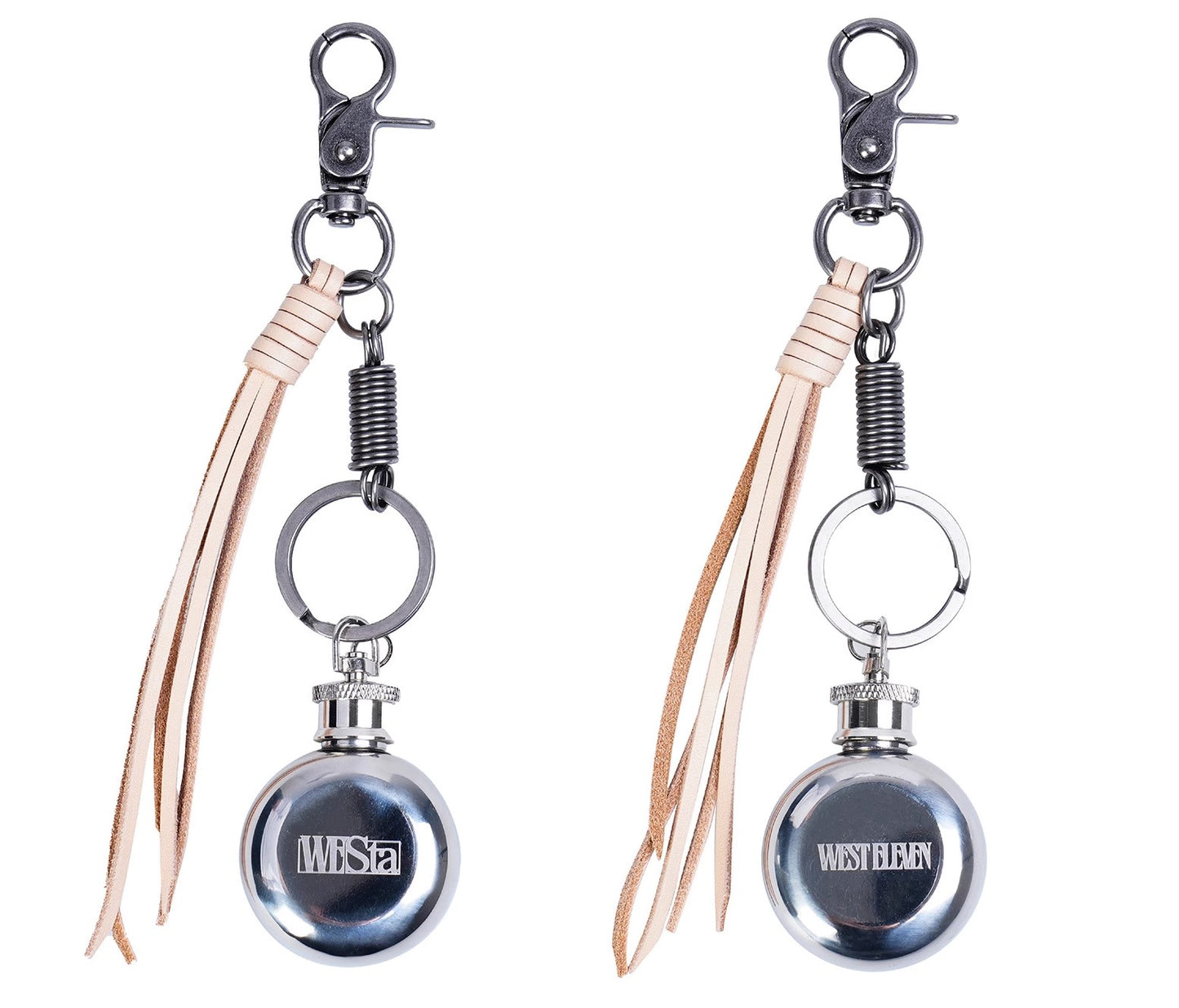 [STM] Wine jug & Leather rope keychain