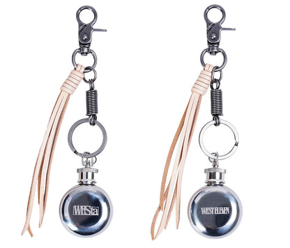 [STM] Wine jug & Leather rope keychain