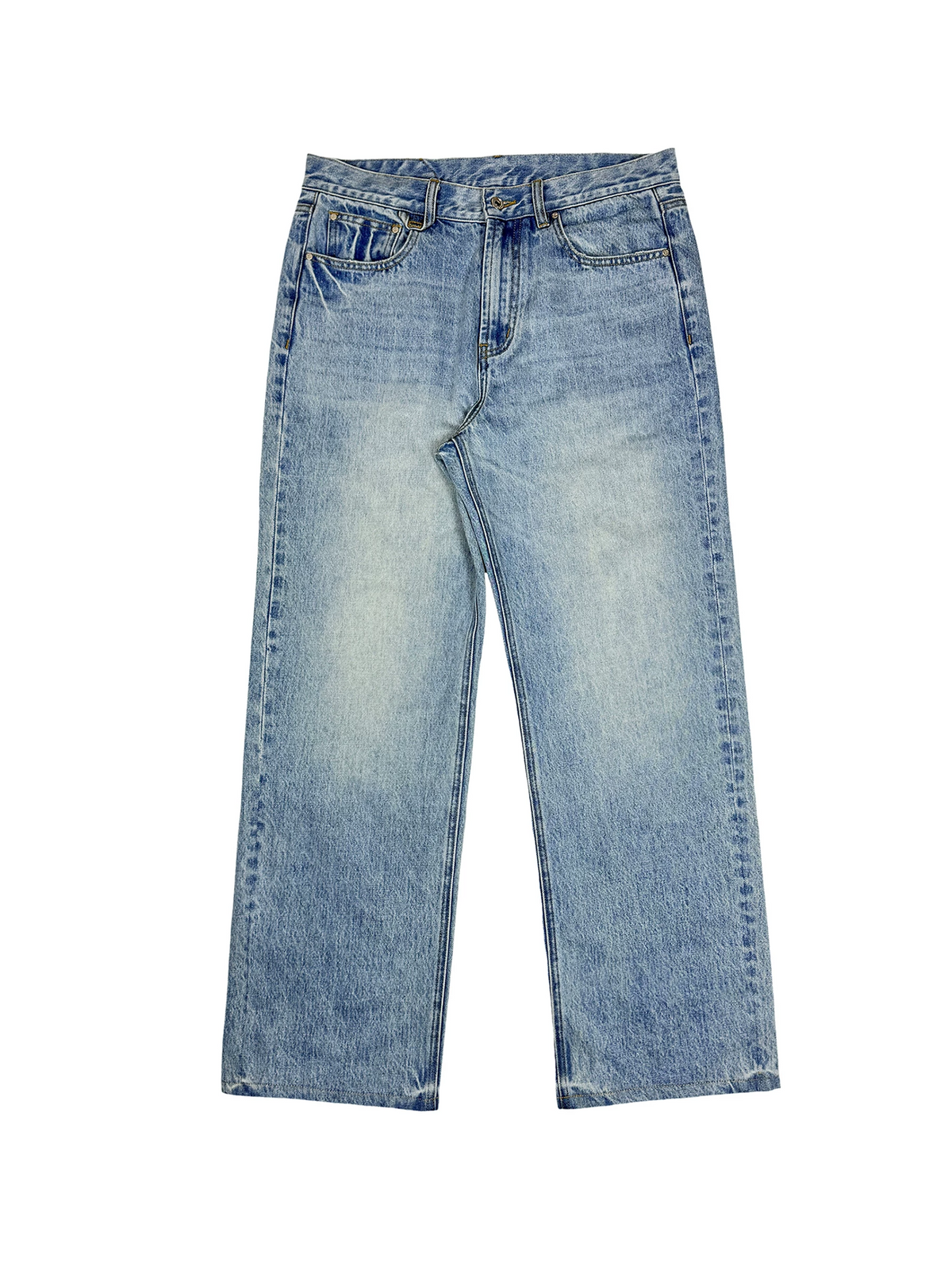 [STM] Blue straight-leg jeans
