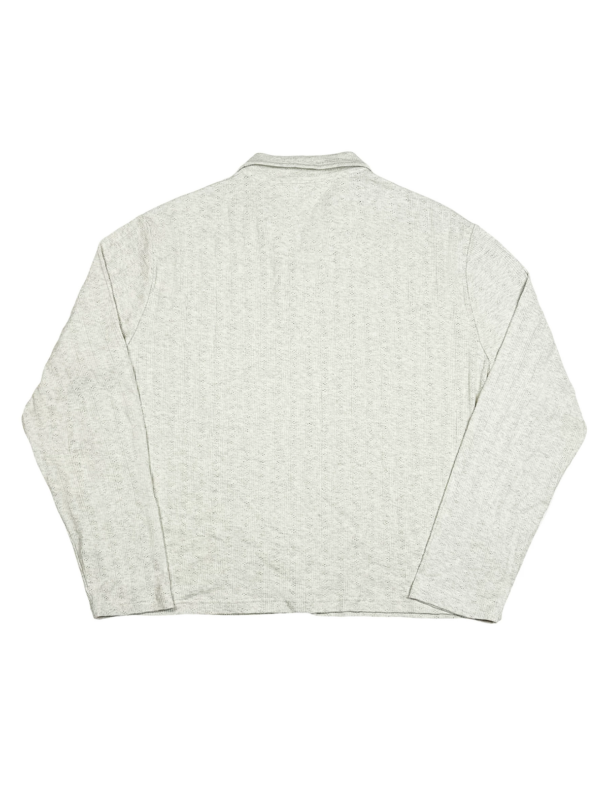 [STM] Navy knitted long-sleeved shirt