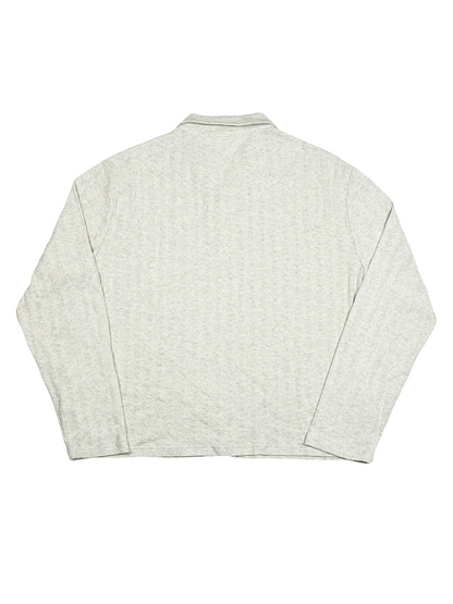 [STM] Navy knitted long-sleeved shirt